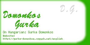 domonkos gurka business card